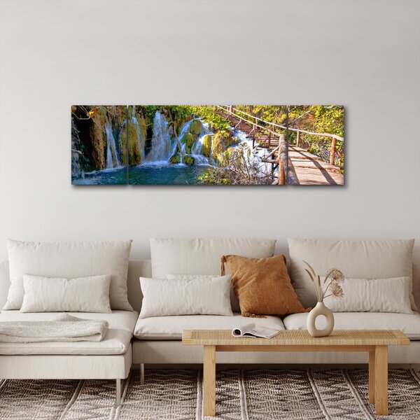 Obraz - Vstup na vodopády (170x50 cm)