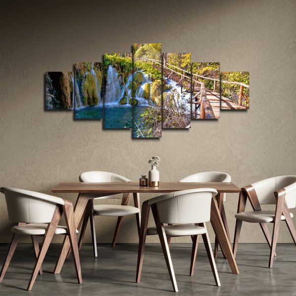 Obraz - Vstup na vodopády (210x100 cm)