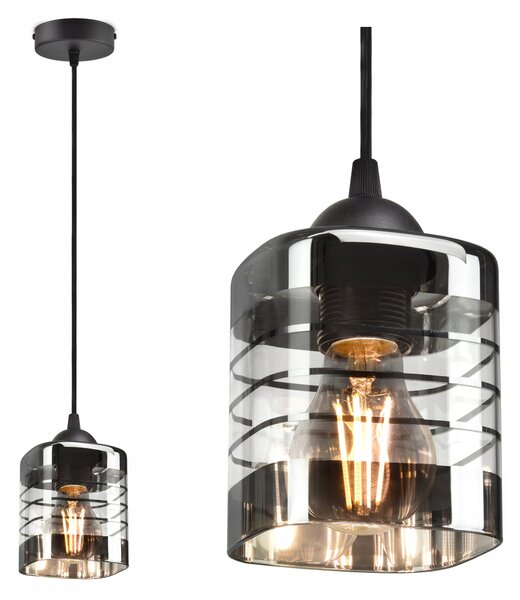 Závěsné svítidlo LUXOLAR Light Factory Glass Aluminium 1 -bodové světlo E27