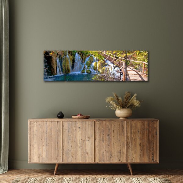 Obraz - Vstup na vodopády (170x50 cm)