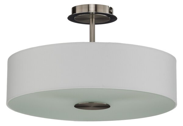 Stropní Lampa Lindby, Josia, stmívatelné, Bílá, Chodba, Tkanina / Textil, Moderní