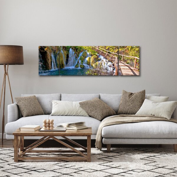 Obraz - Vstup na vodopády (170x50 cm)
