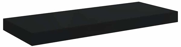 Plovoucí nástěnné police 4 ks černé 60 x 23,5 x 3,8 cm MDF 323834