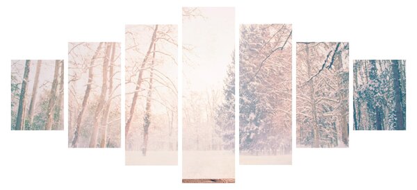 Obraz - Výhled do lesa (210x100 cm)