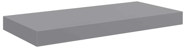 Plovoucí nástěnná police šedá 50 x 23,5 x 3,8 cm MDF 323850
