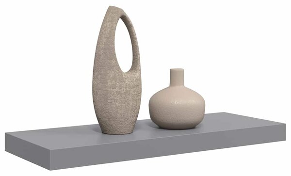 Plovoucí nástěnná police šedá 60 x 23,5 x 3,8 cm MDF 323853