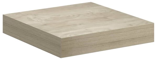 Plovoucí nástěnné police 2 ks dub 23 x 23,5 x 3,8 cm MDF 323866