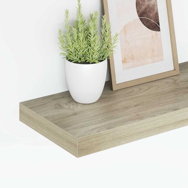Plovoucí nástěnné police 4 ks dub 60 x 23,5 x 3,8 cm MDF 323876