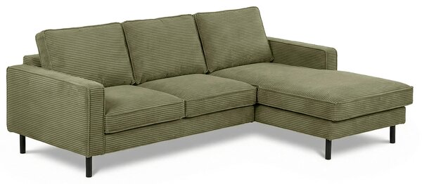 ROHOVÁ SEDAČKA, textil, olivově zelená Livetastic - Sedací soupravy, Online Only