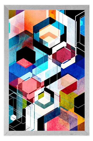 Plakát abstraktní geometrie