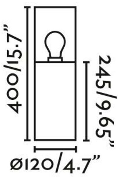 FARO KILA 400 sloupková lampa, tmavě šedá, kouřová