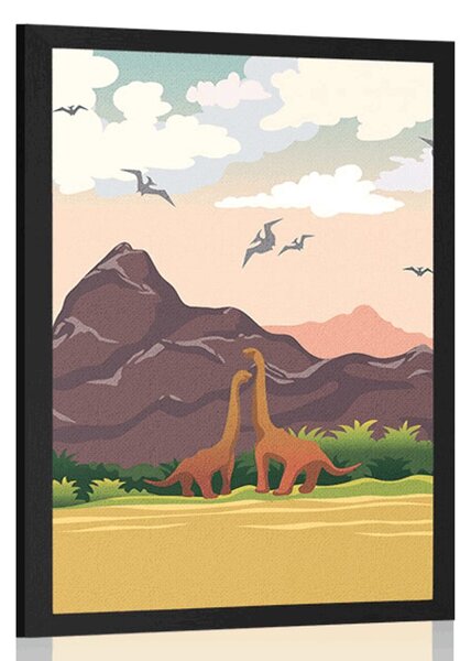 Plakát země dinosaurů