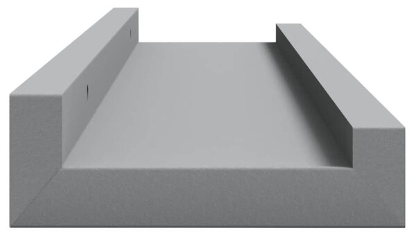 Poličky na zarámované obrázky 2 ks šedé 40 x 9 x 3 cm MDF 323934