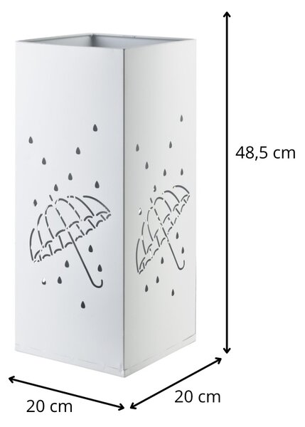 Mondex Stojan na deštníky CEDRA 48,5 cm bílý
