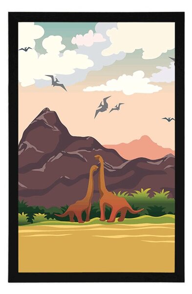 Plakát země dinosaurů