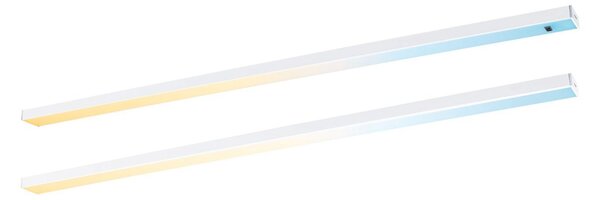 P 98619 LED podskříňkové svítidlo Inline 2ks startovací sada 2x6W 550x26mm 24V bílá mat - PAULMANN