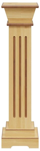 Stojan na květiny čtvercový sloup světlé dřevo 17x17x66 cm MDF 323968
