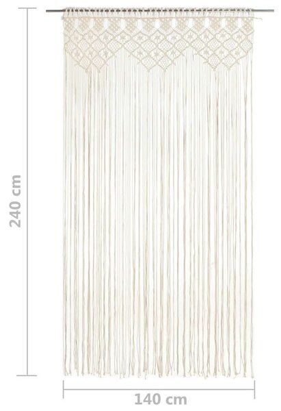 Macramé závěs 140 x 240 cm bavlna 323977
