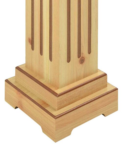 Stojan na květiny čtvercový sloup světlé dřevo 17x17x66 cm MDF 323968