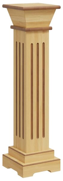 Stojan na květiny čtvercový sloup světlé dřevo 17x17x66 cm MDF 323968