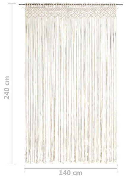 Macramé závěs 140 x 240 cm bavlna 323975