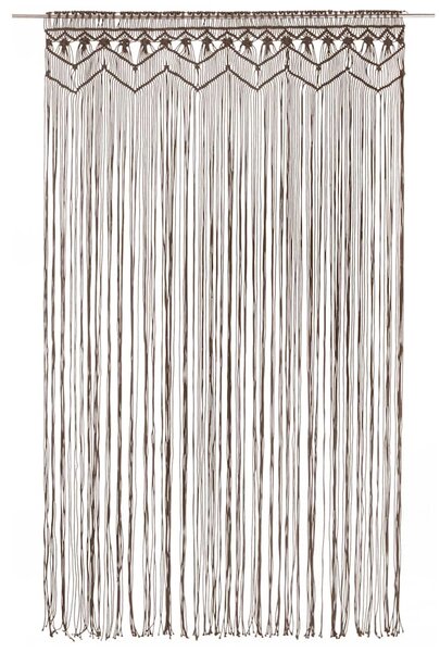 Macramé závěs taupe 140 x 240 cm bavlna 323982
