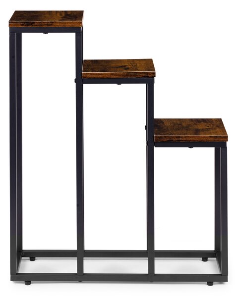 MODERNHOME Stojan na květiny EVELIN 67x51,5 cm hnědý/černý