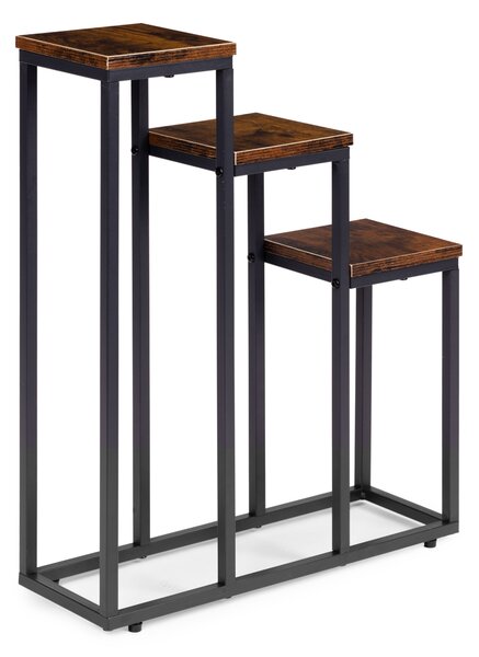 MODERNHOME Stojan na květiny EVELIN 67x51,5 cm hnědý/černý