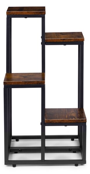 MODERNHOME Stojan na květiny EVELIN II 67x35 cm hnědý/černý