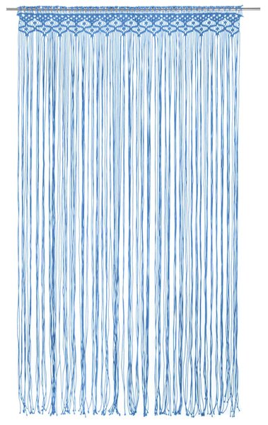 Macramé závěs modrý 140 x 240 cm bavlna 323987