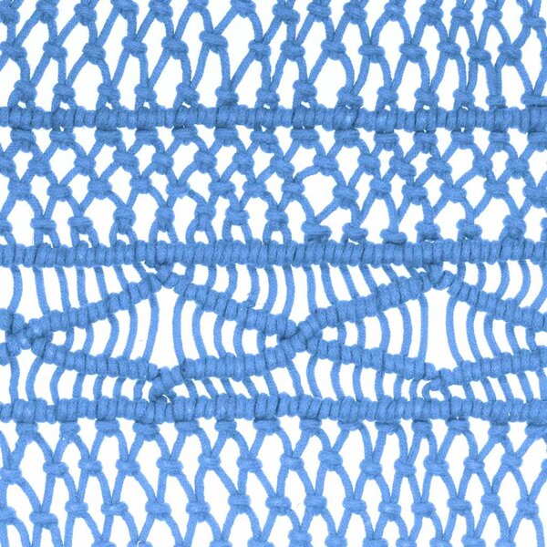 Macramé závěs modrý 140 x 240 cm bavlna 323990