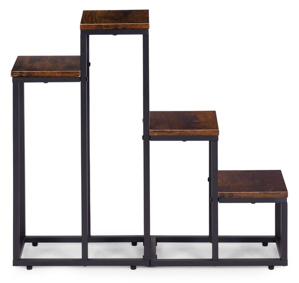 MODERNHOME Stojan na květiny EVELIN 67x69 cm hnědý/černý
