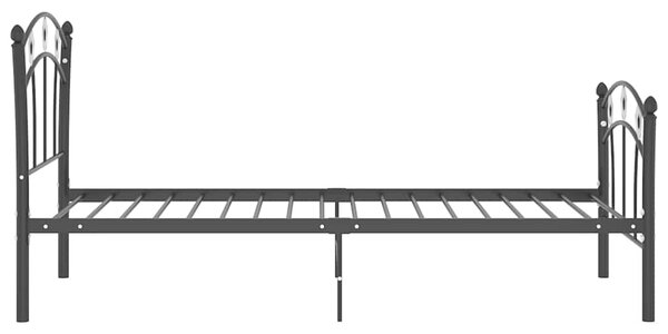 Rám postele s fotbalovým motivem černý kov 90 x 200 cm 324744