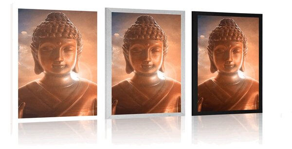 Plakát Buddha mezi oblaky
