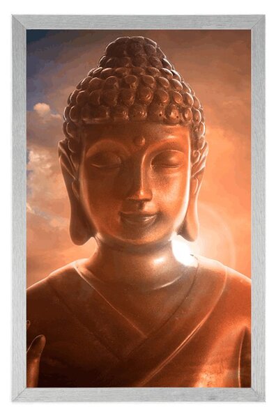 Plakát Buddha mezi oblaky