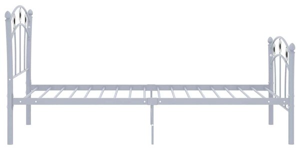 Rám postele s fotbalovým motivem šedý kov 90 x 200 cm 324746