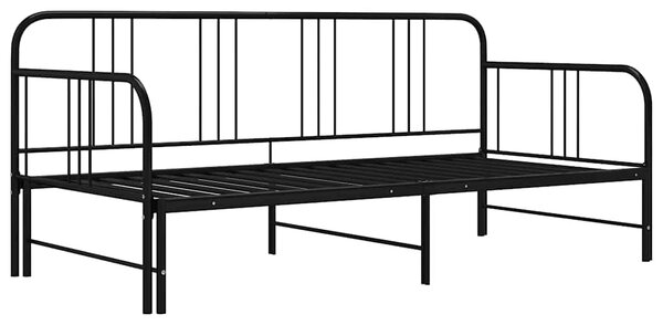 Rám vysouvací postele/pohovky černý kov 90 x 200 cm 324752