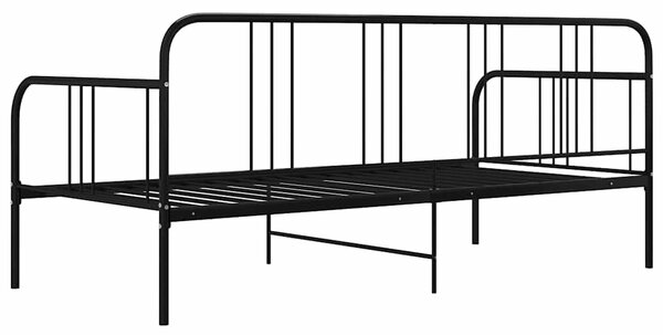 Rám postele bez matrace černý kov 90 x 200 cm 324749