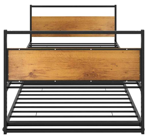 Rám vysouvací postele černý kov 90 x 200 cm 324748