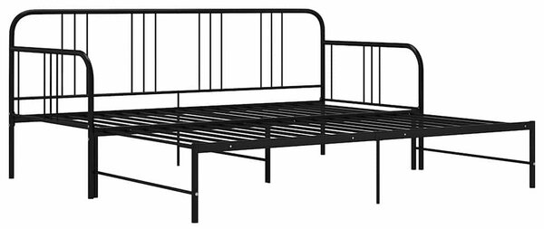 Rám vysouvací postele/pohovky černý kov 90 x 200 cm 324752