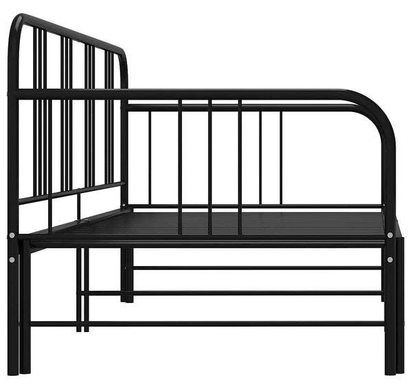 Rám vysouvací postele/pohovky černý kov 90 x 200 cm 324752