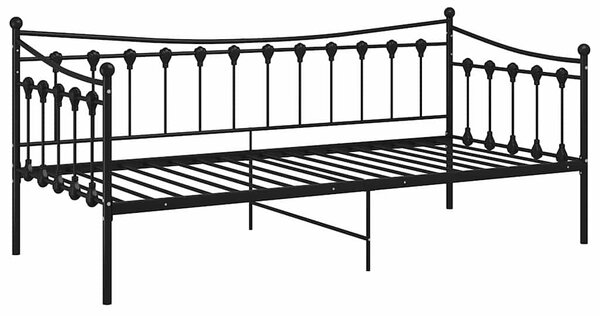 Rám pohovky i postele bez matrace černý kovový 90 x 200 cm 324755