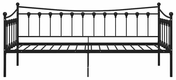 Rám pohovky i postele bez matrace černý kovový 90 x 200 cm 324755