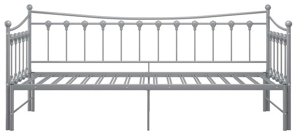 Rám vysouvací postele/pohovky šedý kovový 90 x 200 cm 324760