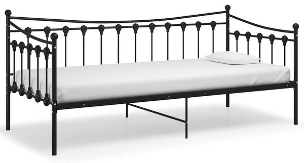 Rám pohovky i postele bez matrace černý kovový 90 x 200 cm 324755