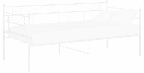 Rám postele/pohovky bílý kovový 90 x 200 cm 324768