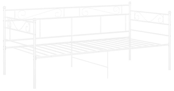 Rám postele/pohovky bílý kovový 90 x 200 cm 324768