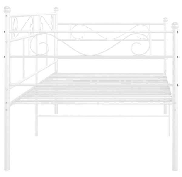 Rám postele/pohovky bílý kovový 90 x 200 cm 324768