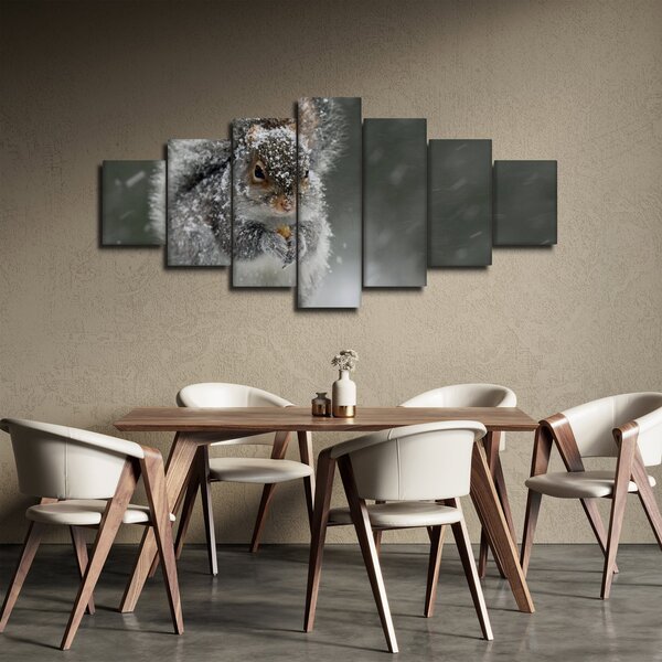 Obraz - Veverka v zimě (210x100 cm)