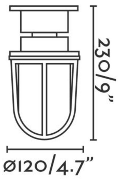 FARO MAUREN sloupková lampa, mosaz